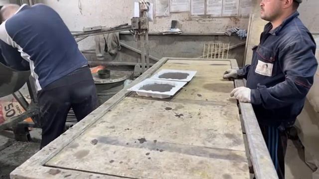 Производство тротуарной плитки бетонопаркета «Клевер восточный» по технологии «Мрамор из бетона» смотреть онлайн