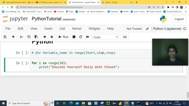FOR LOOP(DEFINITE LOOP) IN PYTHON||LOOP IN PYTHON PROGRAMMING||EDUCATE YOURSELF DAILY смотреть онлайн