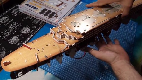 Сборка Титаник 3d пазл с подсветкой 1 - 95 REZARK.