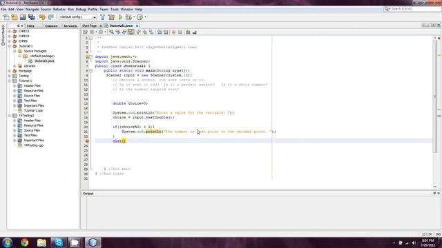 BeginnersJava.com -- Java- Lesson 8-1- using math functions with if logic смотреть онлайн