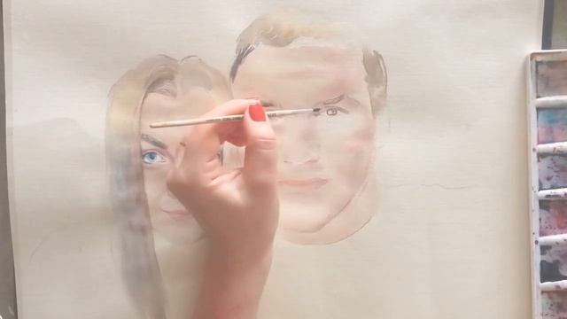 Портрет акварелью. Процесс смотреть онлайн