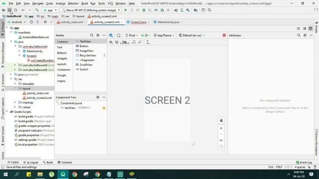 Membuat Applikasi Android Pemula #3 Membuat Navigasi Screen pada Android Studio смотреть онлайн