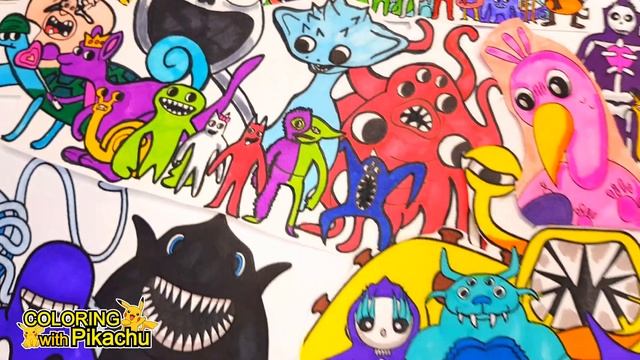 My drawing collection Garten Of Banban 4 Coloring pages Color All New Monsters Tobu - Candyland смотреть онлайн