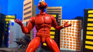 Legendary Godzilla vs Elmo an epic battle stop motion