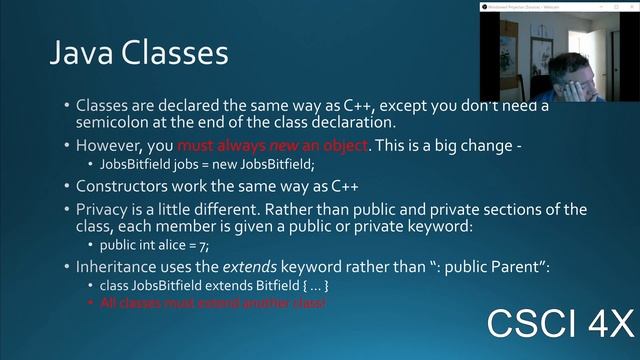 Week 16 Day 2 - Java for C++ programmers смотреть онлайн