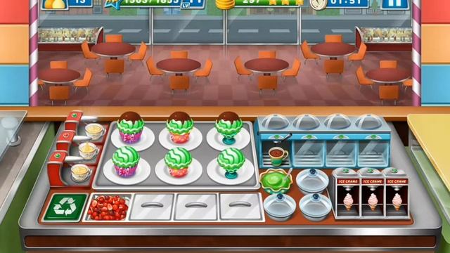 Crazy Cooking Chef - Ice Cream Sundae Shop Level 8 | Kitchen Queen Mania смотреть онлайн