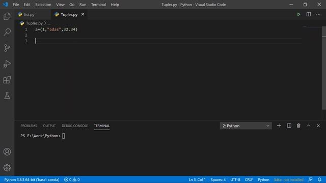 #16 Tuples | Python | Hindi смотреть онлайн
