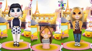 ВЕЧЕРИНКА В ПАРИЖЕ Моя говорящая Анджела Две сестрички и ее Малышка # 17 Анжела Мила Соня Мультик