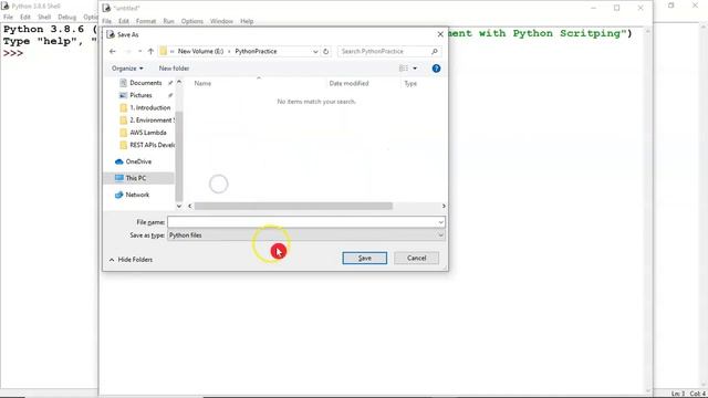 Configuring and Writing and Executing Python Scripts using Python Default IDLE | Video - 7 смотреть онлайн