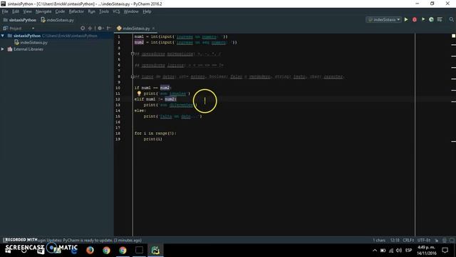 Creando un proyecto en PyCharm y Sintaxis basica de Python... смотреть онлайн
