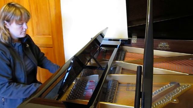 My new Kawai GE 30 Grand piano. Practicing Liszt Liebestraum no 3 смотреть онлайн