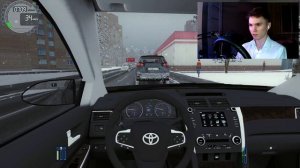 Устроился в ТАКСИ на КАМРИ и ПОЖАЛЕЛ!! - CITY CAR DRIVING с РУЛЕМ!