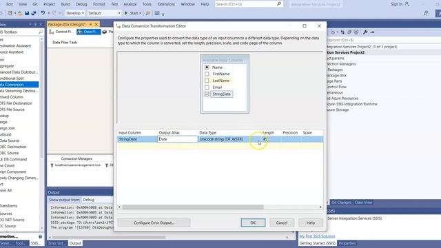 ETL - SSIS 3 : Data Conversion - Derived Column смотреть онлайн