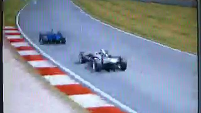 Montoya passing Heidfeld F1 GP2000 game смотреть онлайн