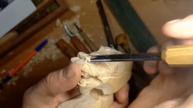 Китайский дракон. Резьба по дереву. смотреть онлайн