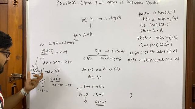Java program to check if an integer is a Kaprekar number or not using String смотреть онлайн