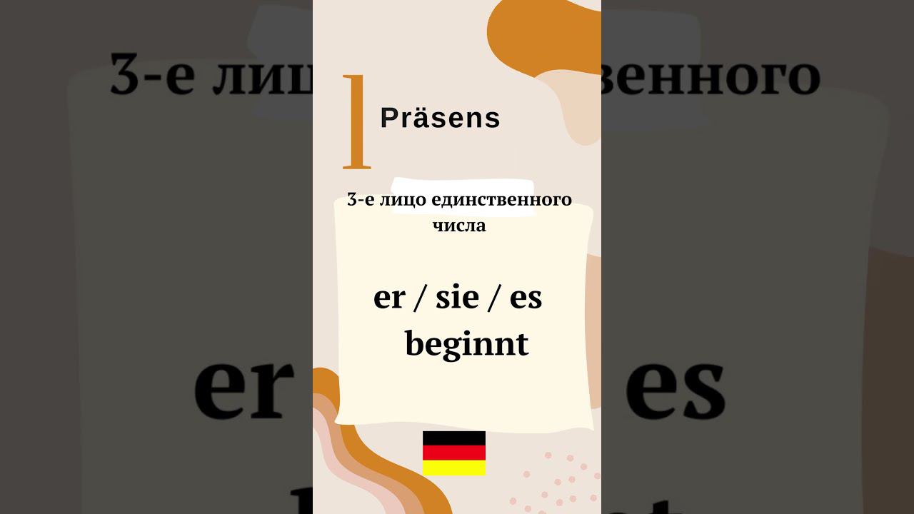 Глагол beginnen. Немецкий язык. Сильные глаголы. Starke Verben. speakASAP®. смотреть онлайн