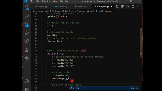 Creating amazing patterns with python turtle module смотреть онлайн