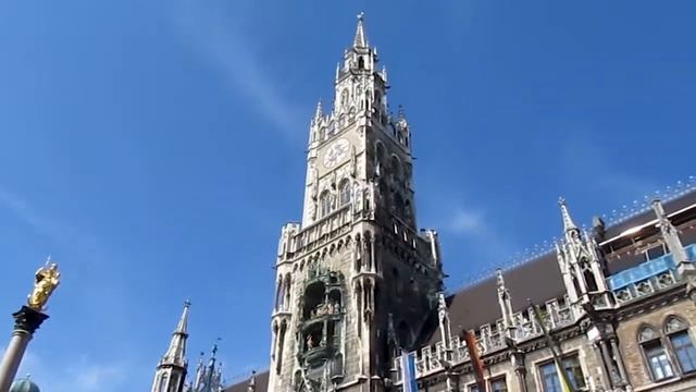 Marienplatz, Munich, Bavaria, Germany, Europe смотреть онлайн
