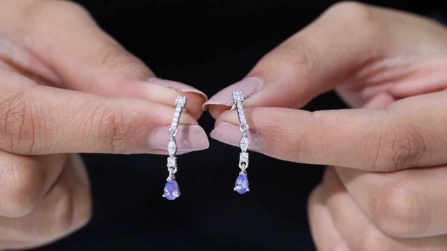 Certified Lab Created Emerald and Tahitian Pearl Dangle Earrings with Moissanite Classic Created смотреть онлайн