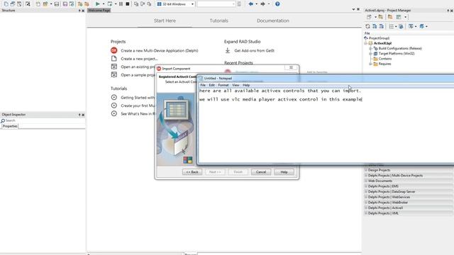 Delphi Import ActiveX controls смотреть онлайн