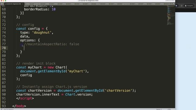 How to Change Size of Doughnut Chart in Chart JS 4 смотреть онлайн