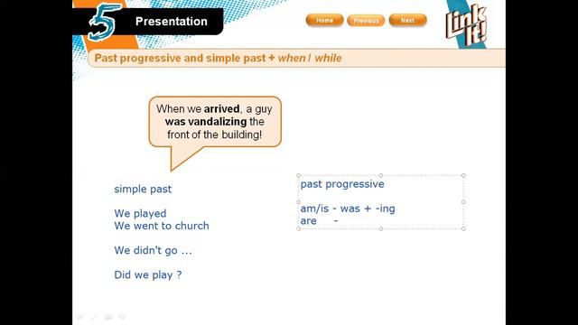 Past Progressive x Simple Past + When x While смотреть онлайн