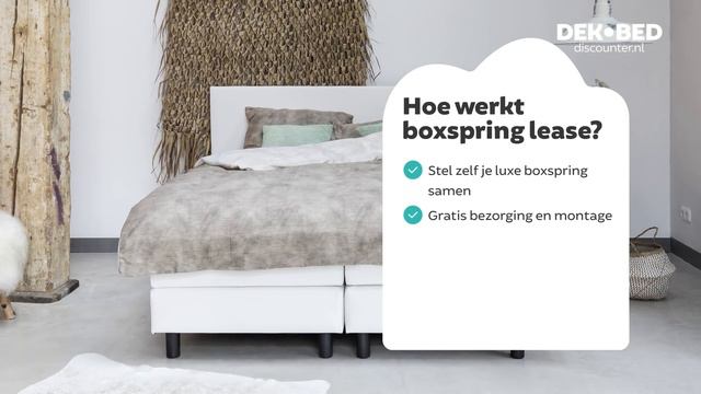 Boxspring Hera compleet met pocketvering matras - 29,95 p/m - Boxspring Lease van Dekbed-Discounter смотреть онлайн