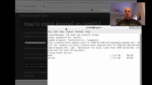 How to install Apache2 on CentOS7 by Johnathan Mark Smith смотреть онлайн