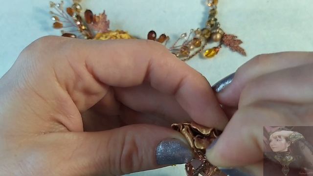 Краски осени, колье 