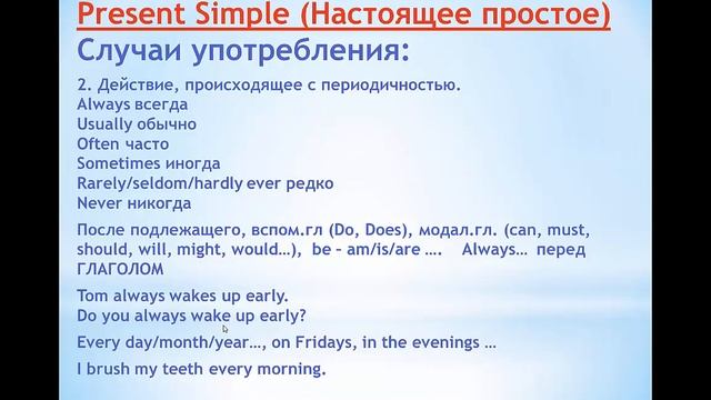 Английский с нуля/Все о Present Simple-Настоящее Простое Время/Урок21/Alla EngWorld смотреть онлайн