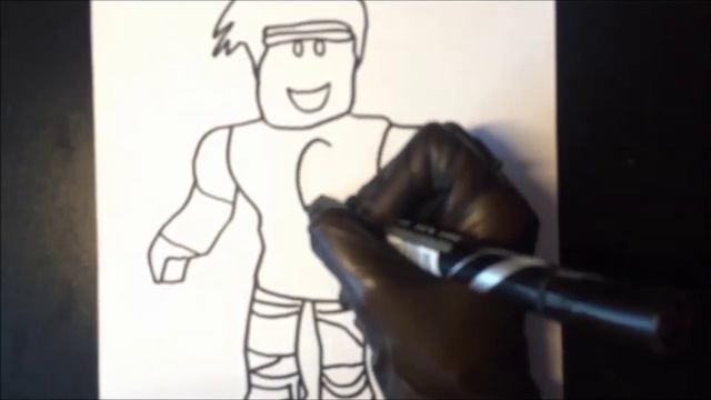 How to Draw Roblox Character Easy & Simple смотреть онлайн