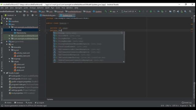 Android Studio Tutorial - E-Wallet | Dashboard + RecyclerView смотреть онлайн