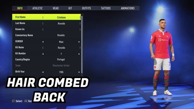 Cristiano Ronaldo FACEPACK For FIFA22