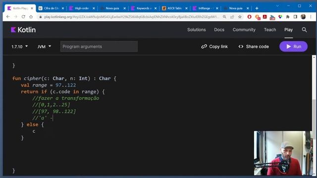 Criptografia com Caesar Cipher de maneira idiomática com High Order Functions no Kotlin смотреть онлайн