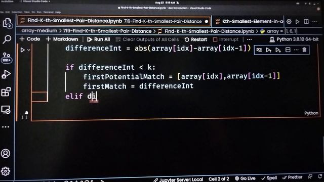 Desafio 3 FIND Kth SMALLEST PAIR DISTANCE. ???️??#challenge #development #python #google #microsoft смотреть онлайн