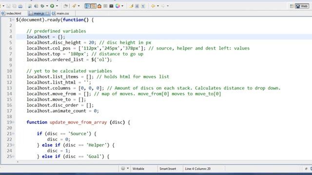 Create a game with jQuery UI - Tower of Hanoi - (1/10) смотреть онлайн