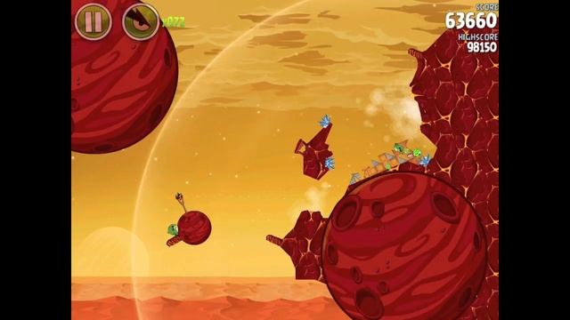 Angry Birds Space Red Planet 5-17 Walkthrough 3-Star смотреть онлайн