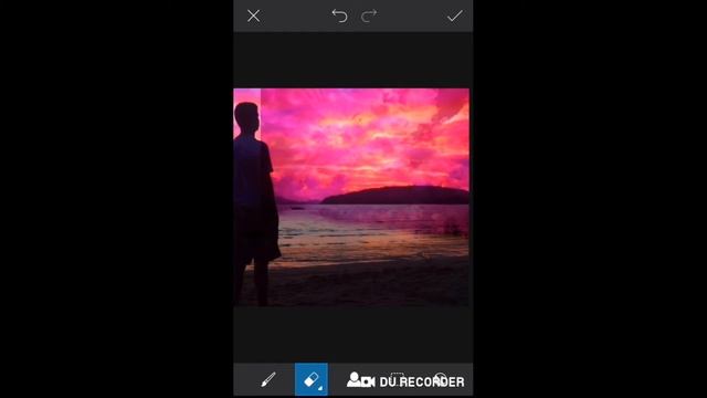 Как сделать розовое небо в PicsArt? смотреть онлайн