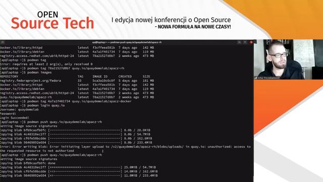 Open Source Tech 2021 - Warsztat - Red Hat OpenShift - obrazy i metody deploymentów смотреть онлайн