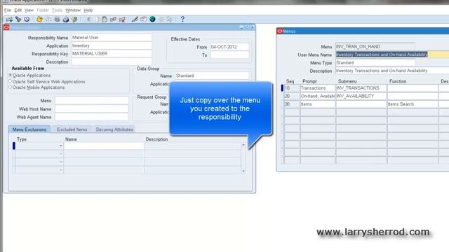 SYS New Responsibility, Oracle Applications Training смотреть онлайн