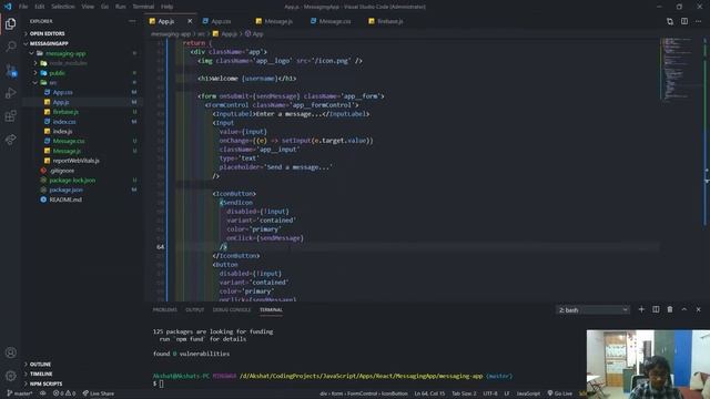 How to create a messaging app in react & firebase - Part 5 смотреть онлайн