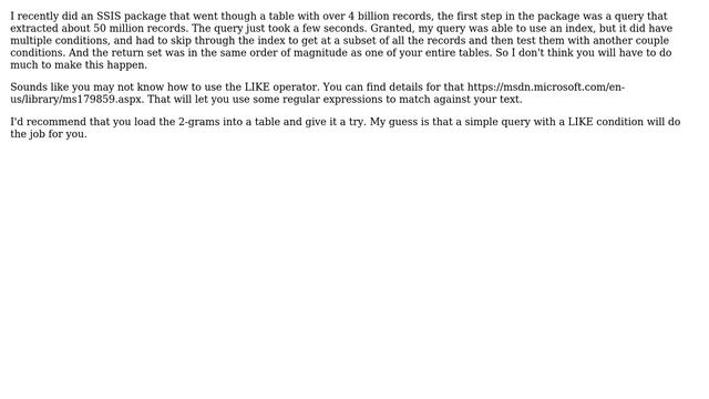 Databases: Perform regex search queries of a text column in table of 100+ million using regex смотреть онлайн