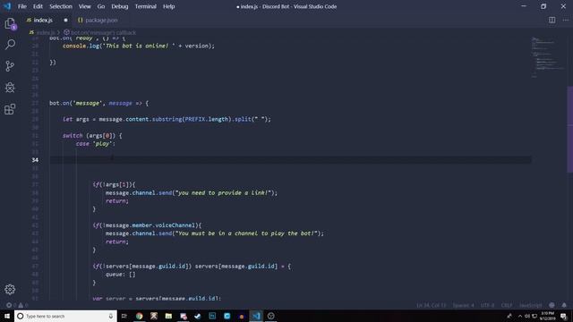 Make Your Own Discord Bot | Music Bot (Play, Skip, Stop Commands) смотреть онлайн