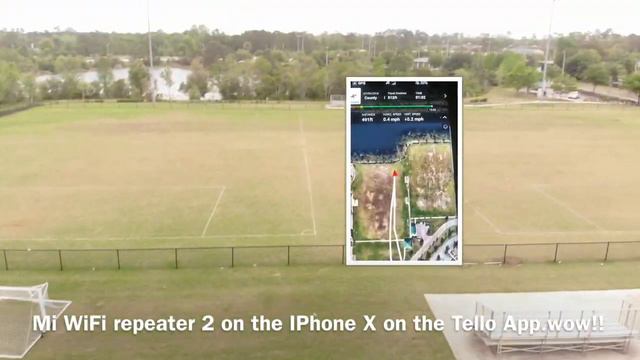 Dji Ryze Tello Extending WiFi Range MI WiFi repeater 2 on iPhone X! смотреть онлайн