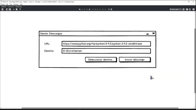 Python Curso V2: 769 1/6 Aplicación de Gestión de Descargas Usando los Módulos tkinter y threading смотреть онлайн