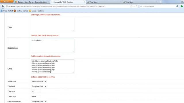 Fancy Slideshow With Caption Opencart Module смотреть онлайн