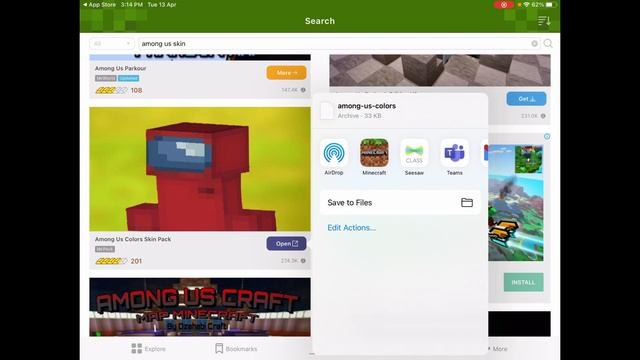 How To Get Among Us Skin In Minecraft (FOR FREE!!!)