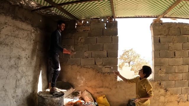 nomadic life: rebuilding the slope and cementing the roof of a nomadic house смотреть онлайн