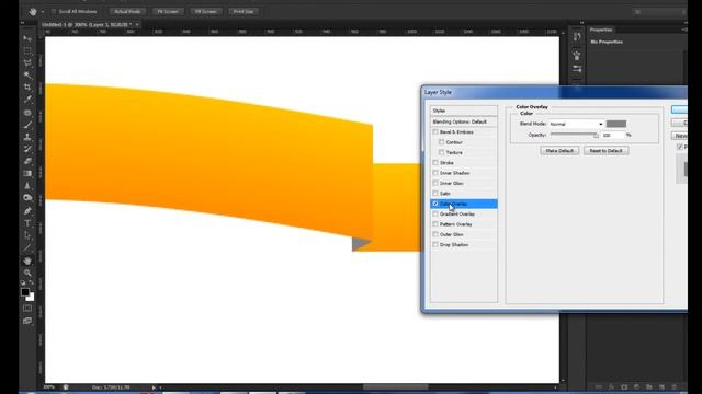 How To Create Simple Ribbon Tutorial - Adobe Photoshop смотреть онлайн
